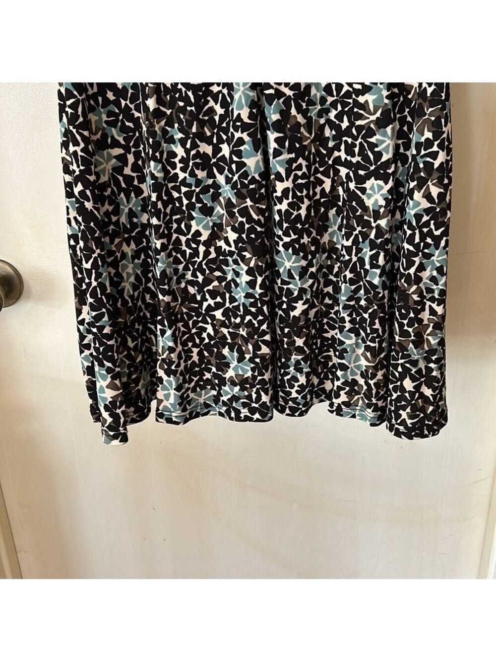 Nanette Lepore green brown and taupe jersey dress size 2 - Picture 9 of 12